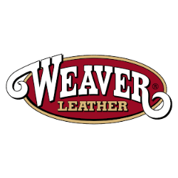 Logo von Weaver Leather in roter Schrift mit geschwungenem Design auf weißem Hintergrund.